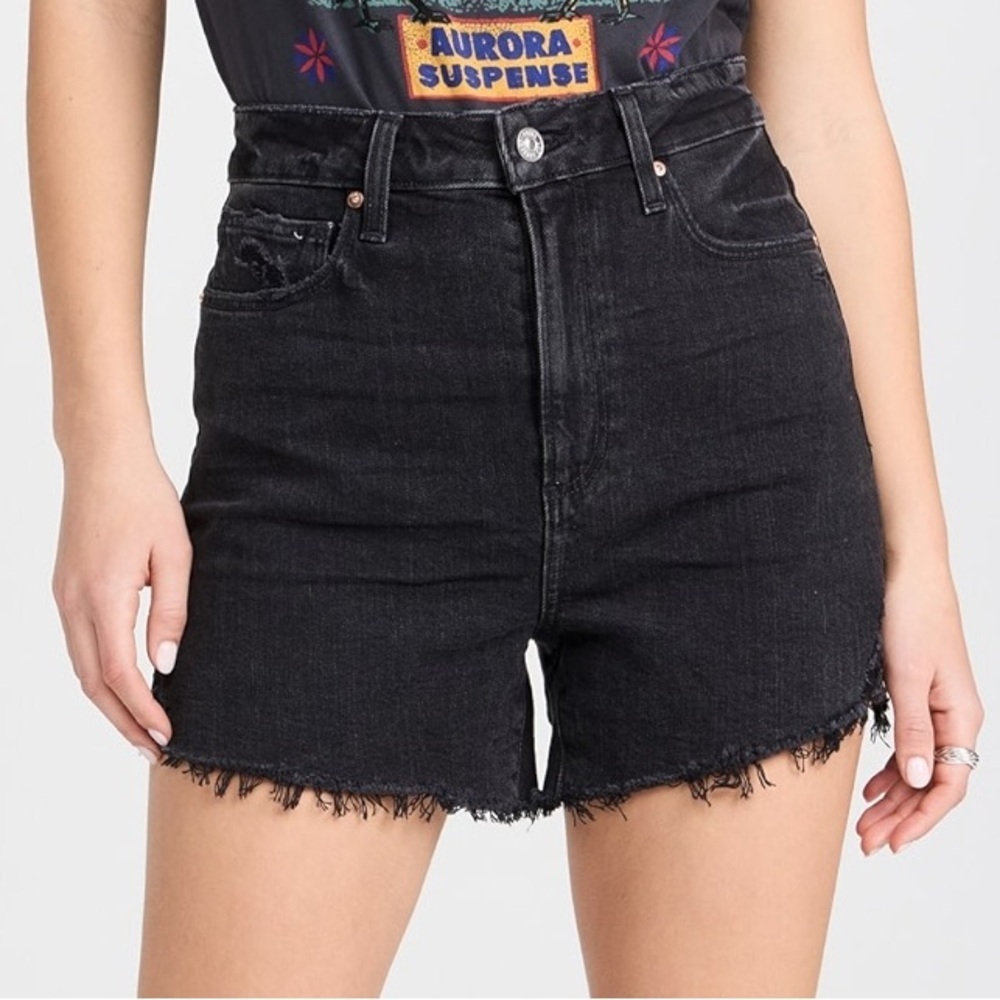 Paige Women’s Dani Cut Off Shorts Black Size 24